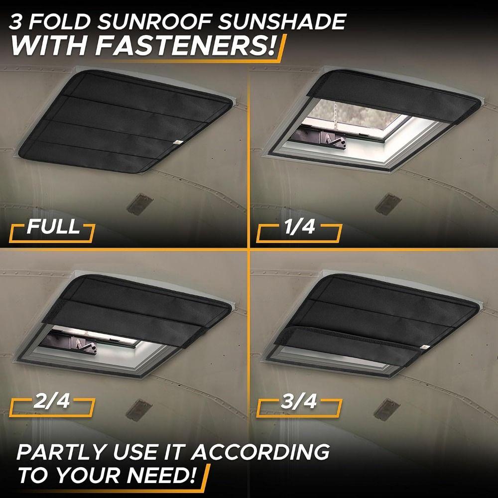 Collapsible Skylight Sunshade Reflective Blackout RV Skylight Shade Interior Sun Protector  Travel