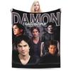 Плед Damon Salvatore Флис Всесезонный Дневники Вампира Иэн Сомерхолдер Тонкие Пледы для Постельного Белья Автомобильные Покрывала