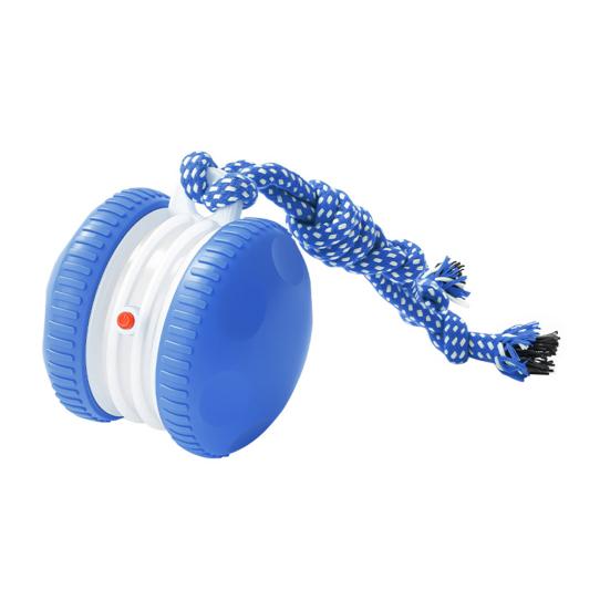 Катающийся Игрушечный Пес 2 Скорости Автоматически Катающийся Игрушка для Питомцев Электрический Интерактивный Игрушечный Пес Мяч с Веревкой для Маленьких Средних Собак Кошек Игра Снятие Скуки