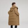 Korean Style Warm Winter Jacket with Hooded Long Length and Oversized Pockets