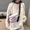 New Contrasting Colors Chest Rig Bag Women Fanny Pack Streetwear Chest Bags Unisex Nylon Hip Hop Waist Bag