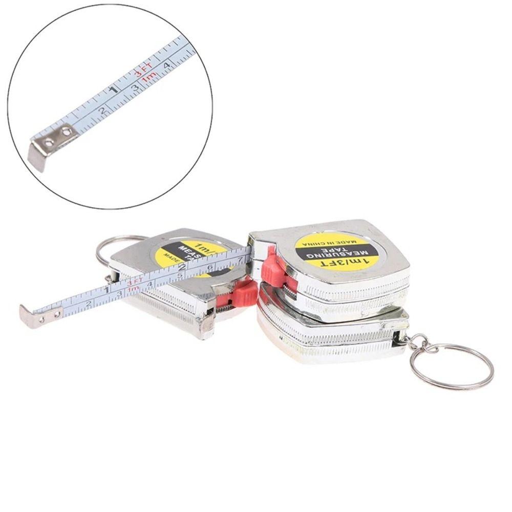 3-Foot/1-Meter Tape Measure Keychain Soft Steel Measure Keychain Measuring Ruler Tape  Daily