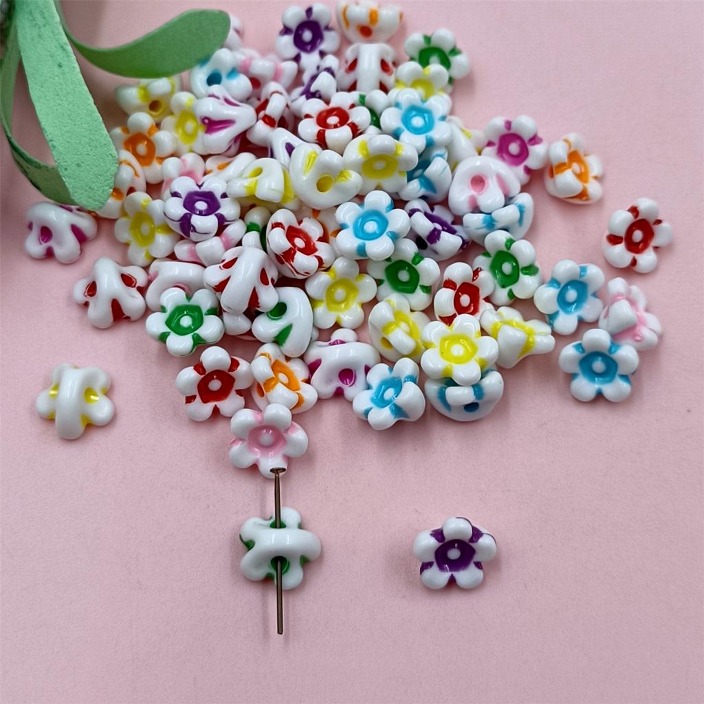 Ювелирные изделия DIY Материал Ожерелье Браслет Акрил Ручной Работы Бабочка Шарик Бисер Буква 100 шт Аксессуары Цветок