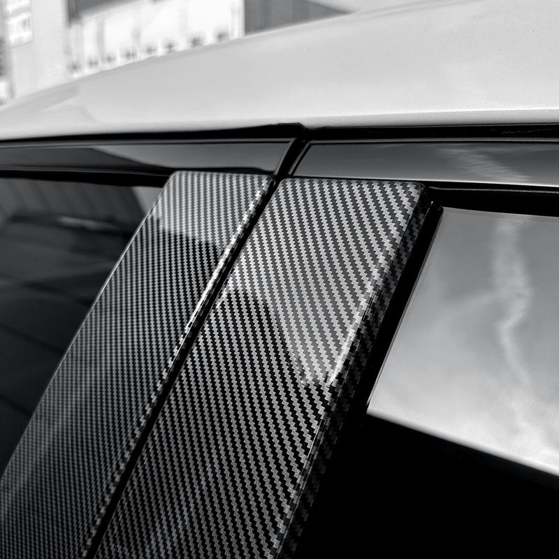 Car Window Pillar Trim Cover B-C Pillar Frame Covers ABS Material Suitable for KIA EV6 -2026 LHD RHD Auto Trim Accessories
