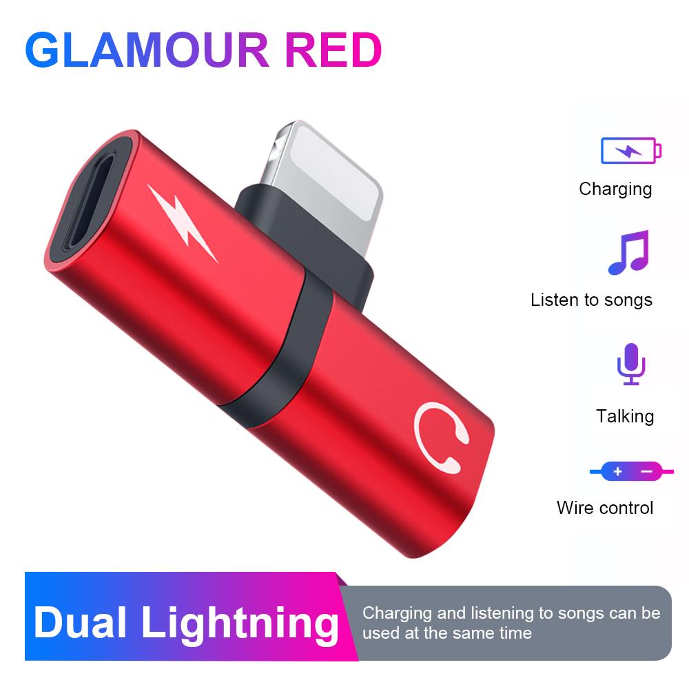 FONKEN 2 In 1 Charging Splitter Adapter Headphone Charging USB Type C Adapter Audio Charger Cable