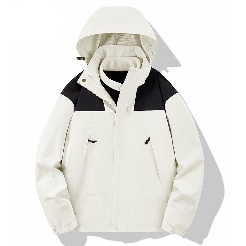 Осенняя верхняя одежда с капюшоном, ветрозащитные пальто, мужские и женские свободные повседневные пальто на молнии и шнурке, модная одежда для альпинизма