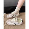 Color Matching Little White Shoes Retro Lace-up Casual Sports Shoes Women's Spring New Versatile Flat Shoes