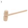 5Pcs Mini Wooden Unpainted Hammer Mallet Pounding Gavel Kids Educational Toy