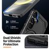 Для Samsung Galaxy S26 / S26 Pro Магнитный чехол с кольцом-подставкой Гибридный чехол для телефона из ПК + ТПУ
