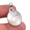 Natural Mother Of Pearl Gemstone Handmade 925 Solid Silver Pendant 1.75" T5V27