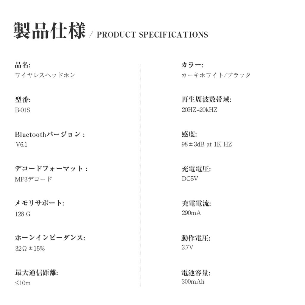 Магазин Meisei Bluetooth Проводные и MicroSD-карта Hi-Fi Звук до 23 часов непрерывной работы Совместимость с двумя устройствами и Хаки Белый 6.1 Накладные