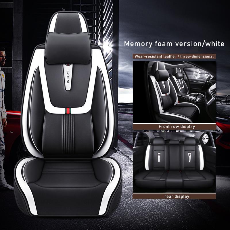 ZHOUSHENGLEE Leather Car Seat Covers For Honda Civic Accord CR-V Fit Odyssey Pilot City Jazz Vezel Elysion Jade Car Accessories