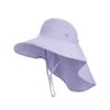 Весенне-летняя уличная шляпа от солнца, универсальная шляпа с отверстием для хвостика, женская шляпа с большими полями, шаль для защиты шеи, шляпа-ведро