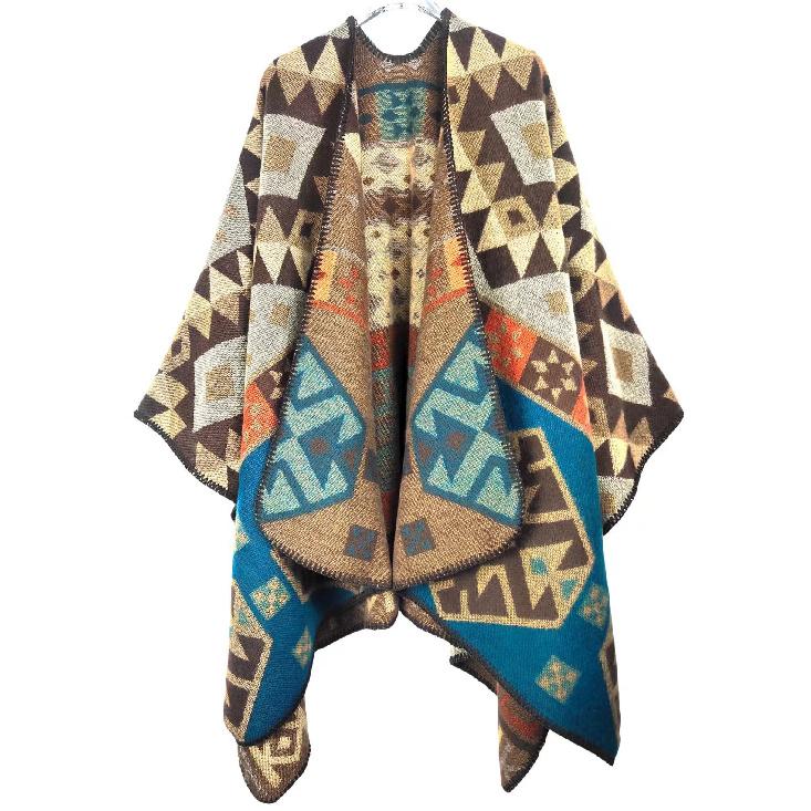 Дышащая, теплая и универсальная домашняя, осенне-зимняя женская шаль для путешествий, толстый плащ, одеяло с кондиционером