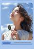 Portable USB Rechargeable Handheld Fan with 100 Speeds, Digital Display, Strong Wind, Brushless Motor