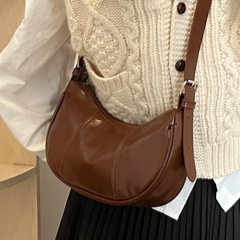 Fashionable Bags Fashionable Textured Dumpling Bags Simple Single-shoulder Crossbody Bags Fashionable and Versatile Underarm Bags