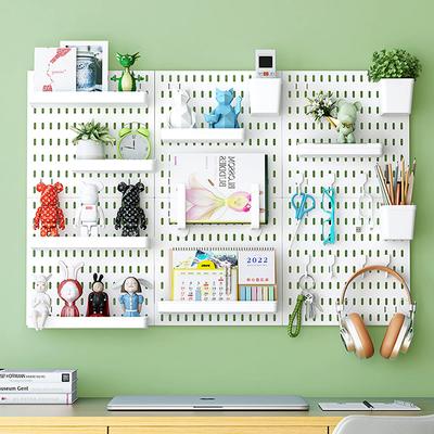 Аксессуары для самодельной перфорированной доски, подвесная полка, крючки для хранения, настенный органайзер, без перфорации, организация поделок для гаража, кухни, комнаты