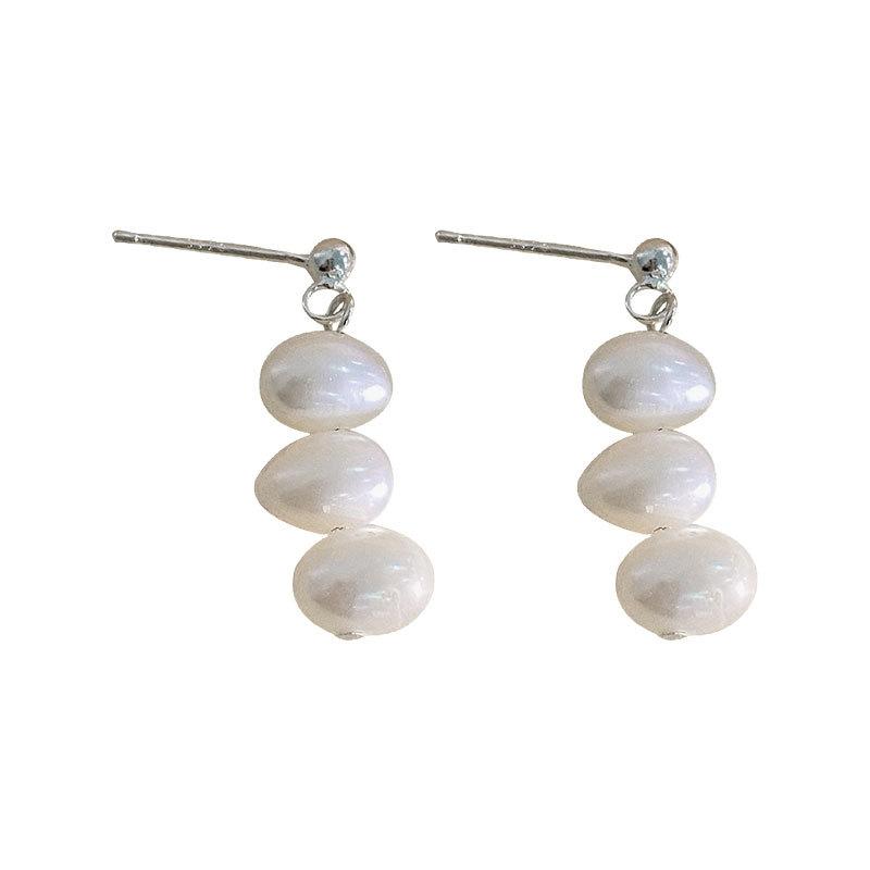 Серьги с жемчугом Mili, французские длинные, легкие, роскошные, высокого класса, изысканные, темпераментные, женские серьги в стиле