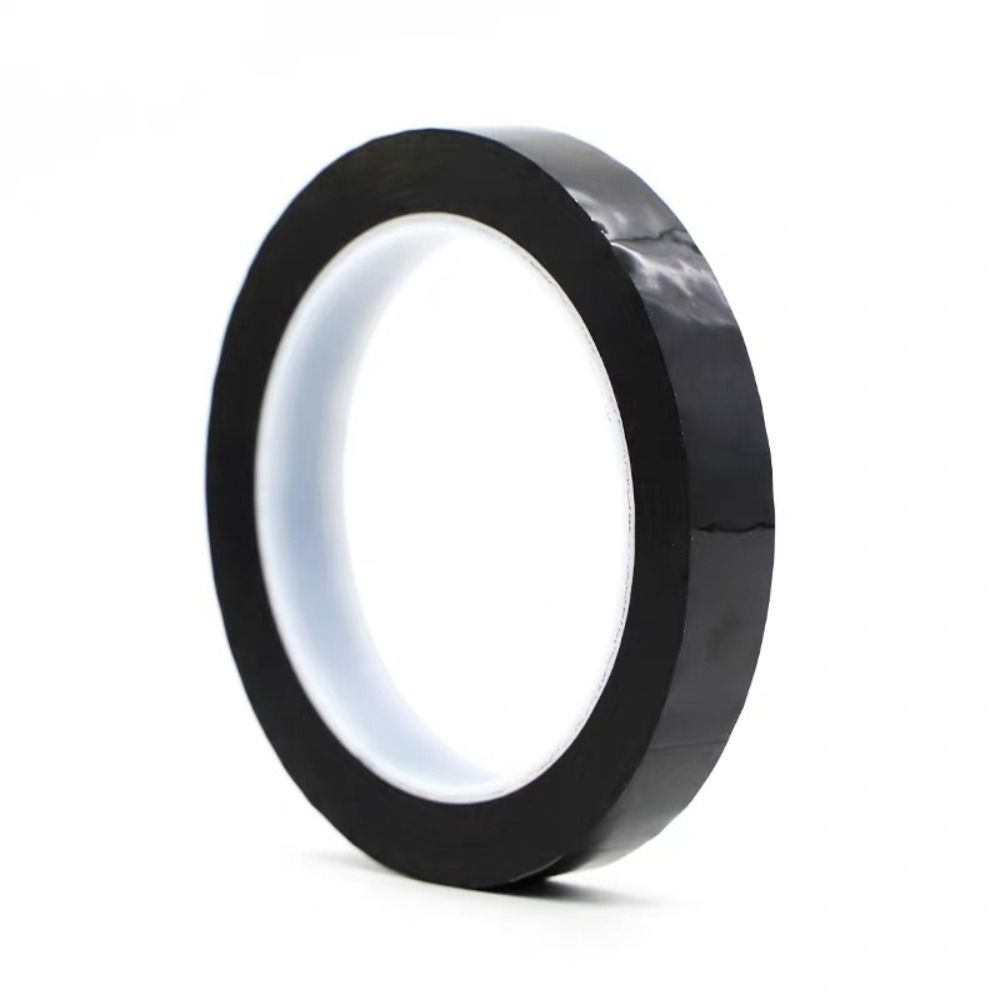 66 Meters Coding Tape Black Mylar Tape Strong Adhesive Marker Line Tape