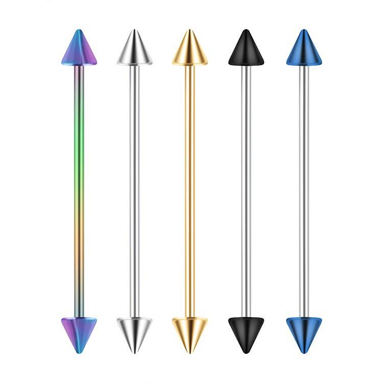 Набор сережек для хряща из нержавеющей стали Double-Arrow и пирсинг для пупка