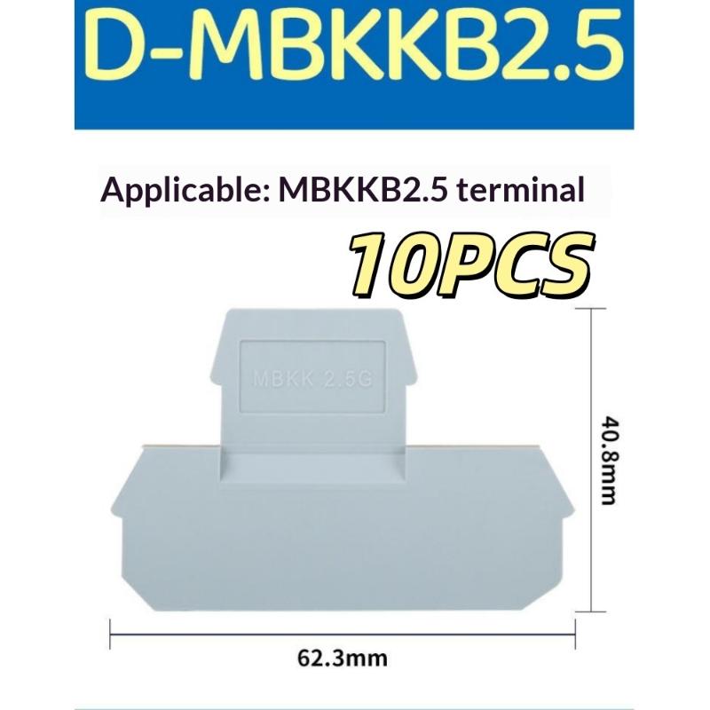 Универсальный двухслойный клеммный блок для проводки MBKKB2.5, 2/10 шт., сквозной соединитель для работ по подключению солнечных панелей