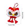 Chinese Style Chinese New Year Plush Keychain Lion Awakening Lion Dance Brooch  Bag Accessories
