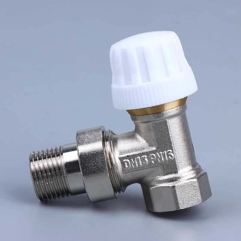 DN15 DN20 Brass Thermostatic Regulating Angle Valve High Precision Temperature Control for Residential Bathroom Plumbing Renovation