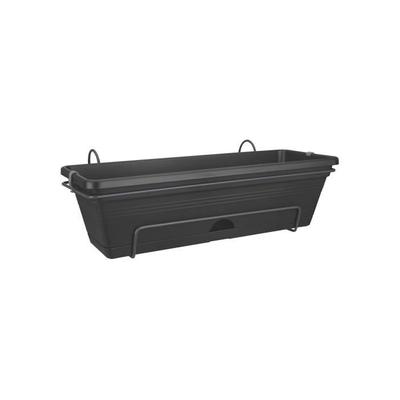 Балконный ящик Green Basics Allin1 - Для улицы &; Балкон - Д 25,7 x Ш 47,3 x В 16,7 см - Vivre noir
