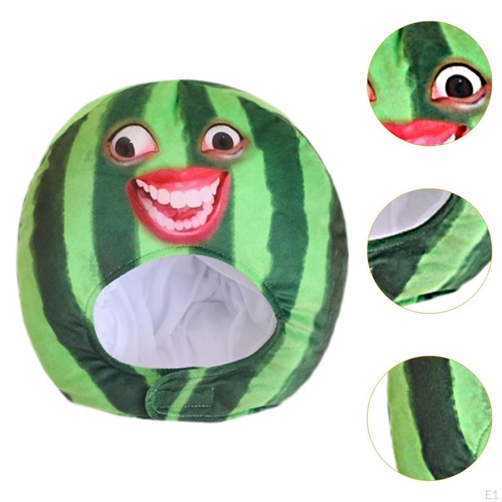 Плюшевый головной убор с фруктами, арбузная шляпа, мультяшная милая повязка на голову для селфи, костюм для косплея