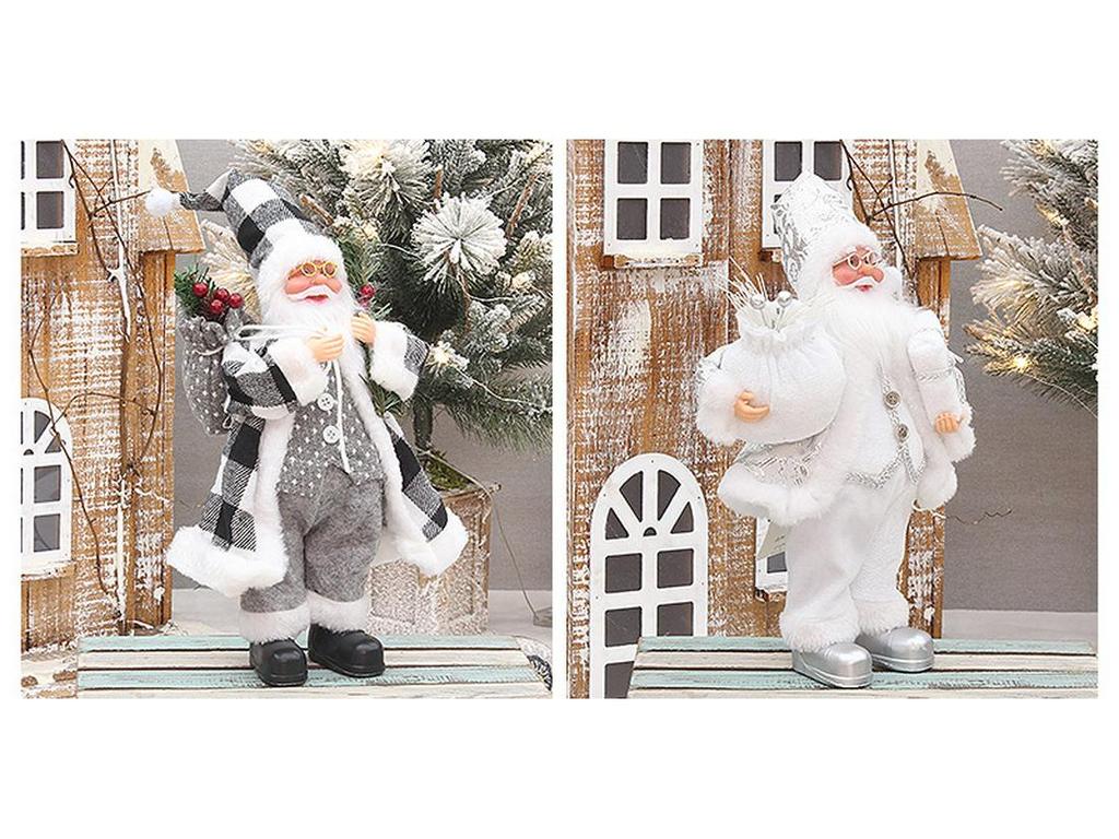 30 см Стоящий Дед Мороз Рождественская кукла для витрины