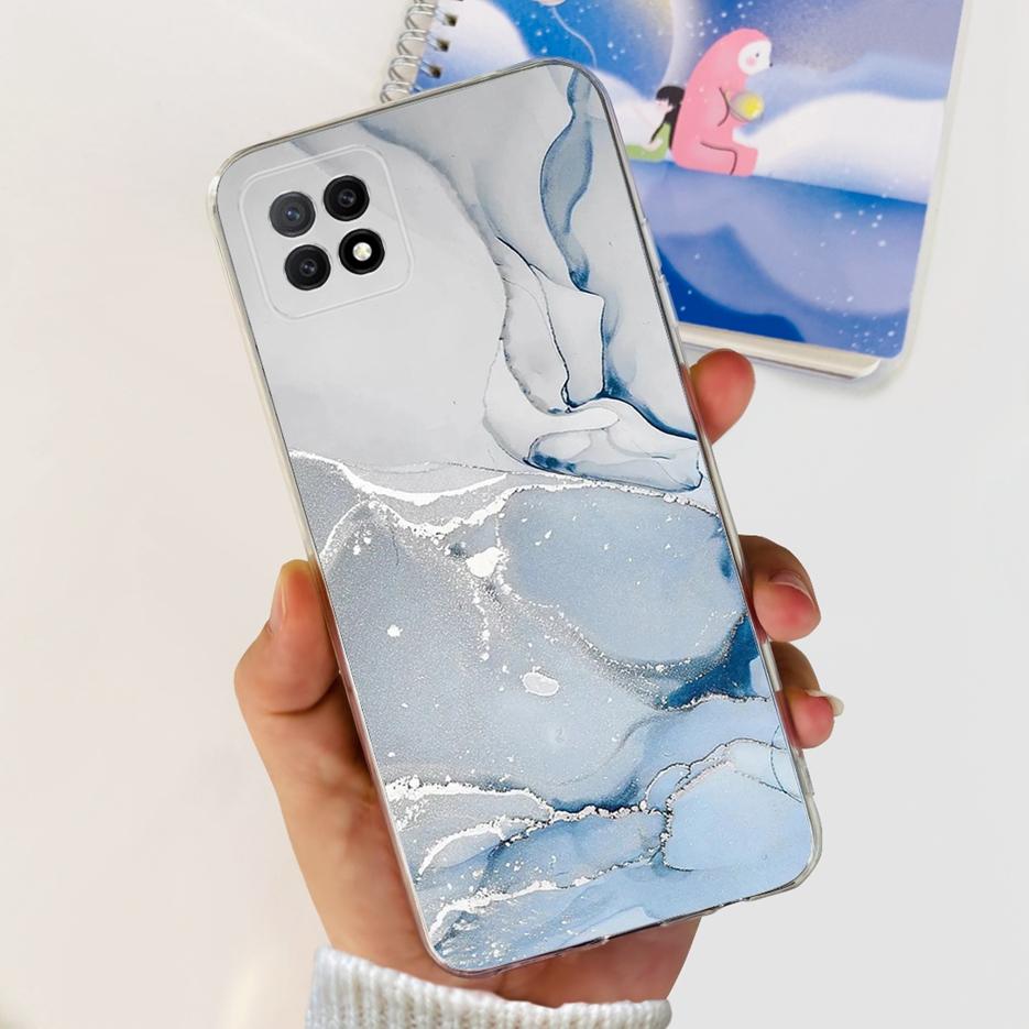 Чехол для Oppo A73 5G CPH2161 Стильный окрашенный чехол Прозрачный силиконовый чехол для телефона Для Oppo A73 A 73 OppoA73 5G Задняя крышка Мягкие funda