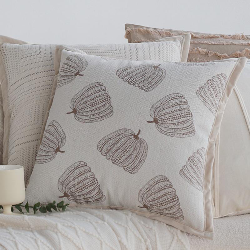 Наволочка молочно-кофейного цвета, подушка для дивана в стиле французского крема, подушка для гостиной, декоративная подушка для эркерного окна