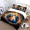 Sacred Divine Symbolic Three-Piece Set  kid's and adults' bedroom decor, Exquisite three-piece bedding set gift