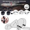 BDSM Bondage Sex Toys Restraints,Sex Toy Handcuffs Adjustable Sex Cuffs Sex Restraints Straps Wrist-to-Thigh, Restraint Set Adult Sex Toys for Couple