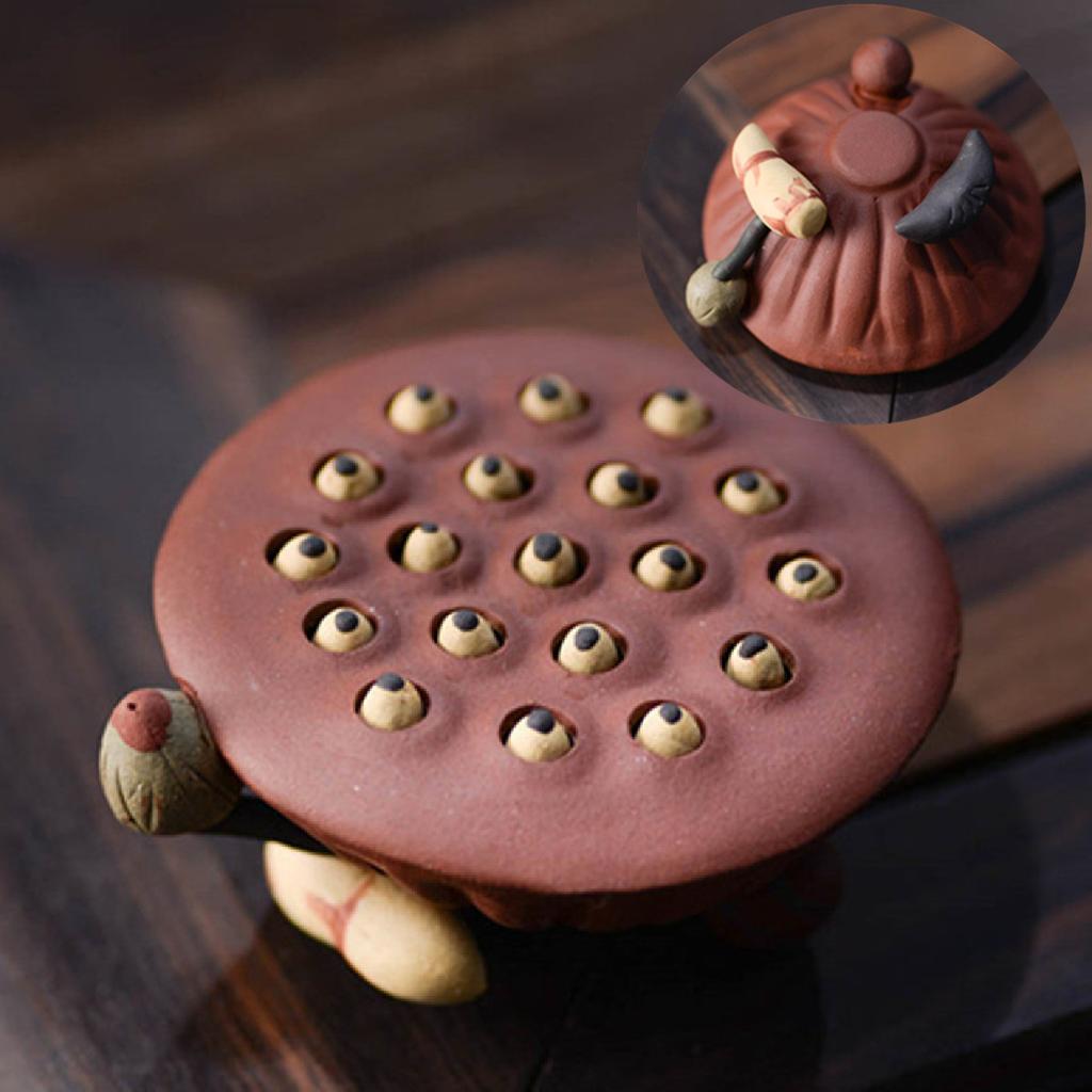 Творческий фиолетовый глиняный чайный столик для животных скульптура украшения домашнего стола статуэтка украшения китайский чайный сервиз Цзыша аксессуары