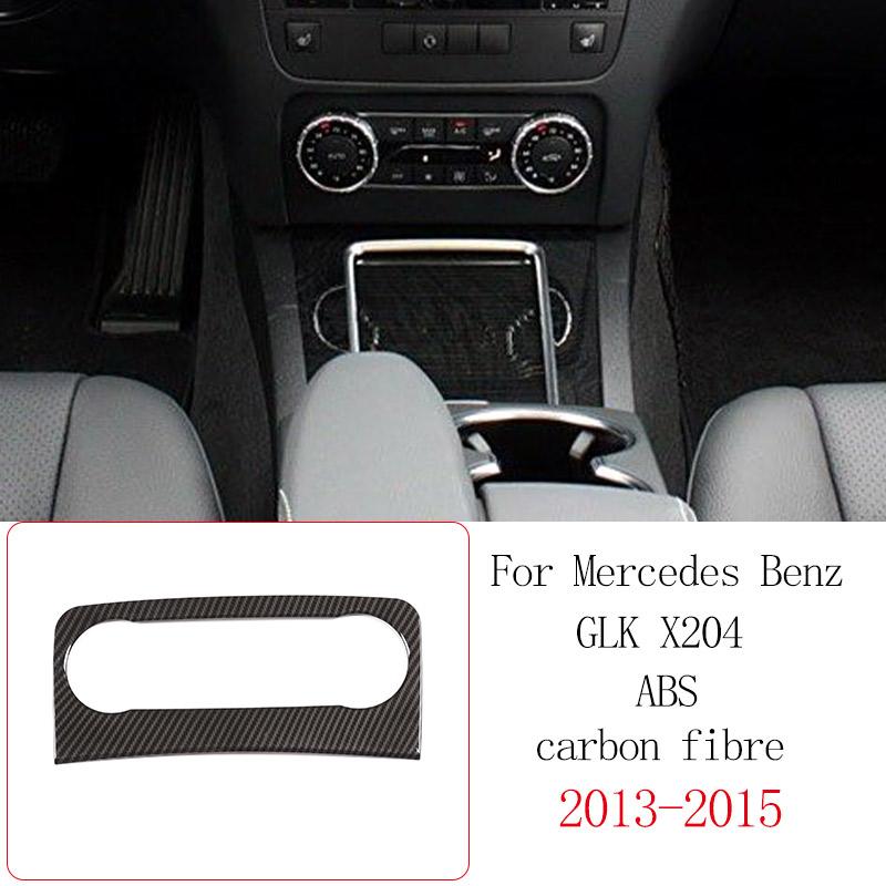 Для Mercedes Benz GLK X204 2008-2015 ABS Карбоновое волокно Декоративная панель Центральной консоли автомобиля Наклейка Аксессуары для интерьера автомобиля