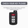 Fashion 4 Buttons Car Key Case Cover For Toyota Camry Corolla RAV4 Highlander Avalon 2015 - 2017 Smart Control Protector Shell Holder