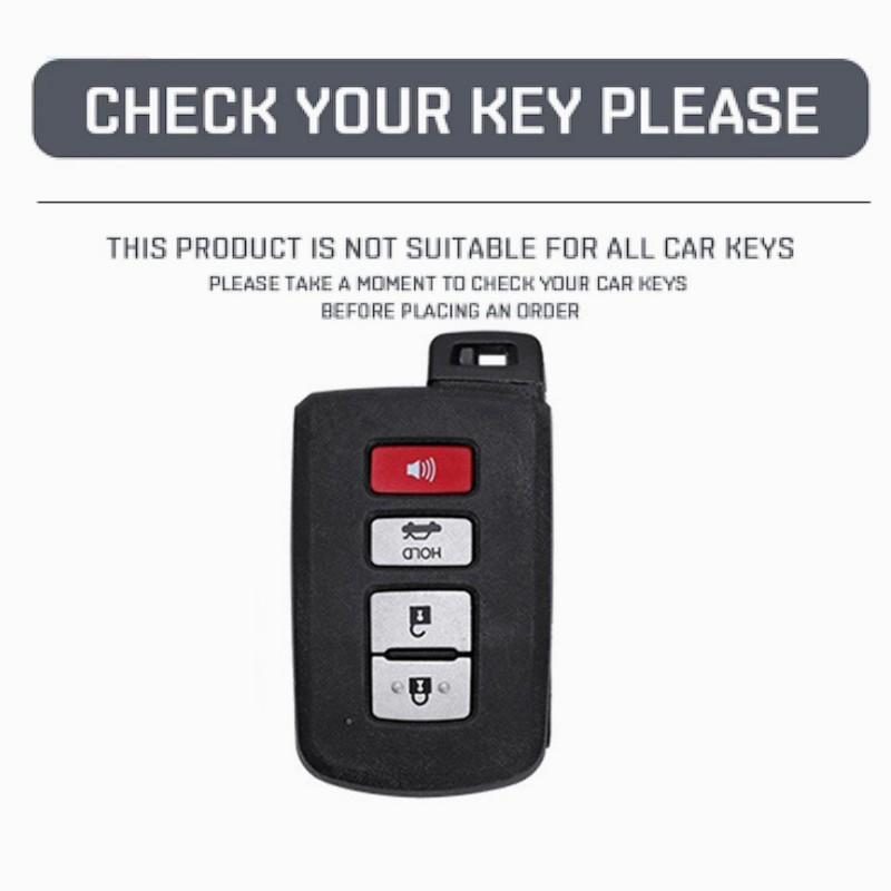 Fashion 4 Buttons Car Key Case Cover For Toyota Camry Corolla RAV4 Highlander Avalon 2015 - 2017 Smart Control Protector Shell Holder