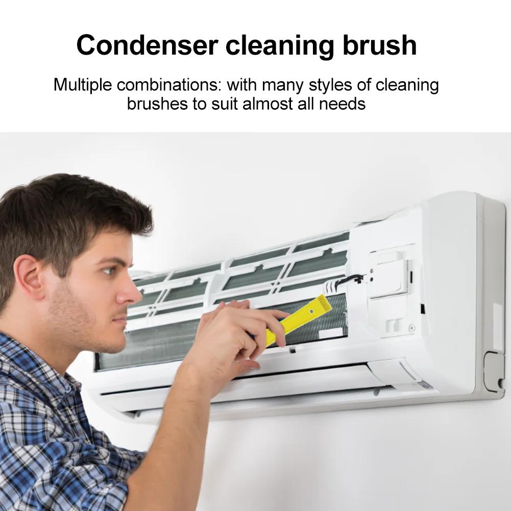 Air Conditioner Fin Cleaning Tool Home Cleaning Tool Coil Comb A/c Hvac Condenser Radiator Universal Folding Brush Cleaning Tool