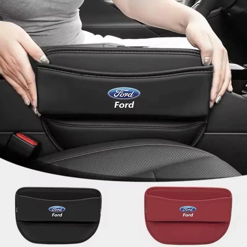 Car Sticker 2026 For Ford Car Accessories Seat Gap Organizer Box Leak-proof Storage Bag For Ford Focus 2 3 Mondeo Kuga Fiesta MK