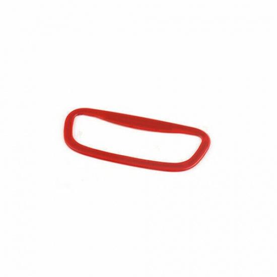 For Jeep Compass 17-2021 Glossy Red Tailgate Trunk Handle Lock Frame Trim 1pcs