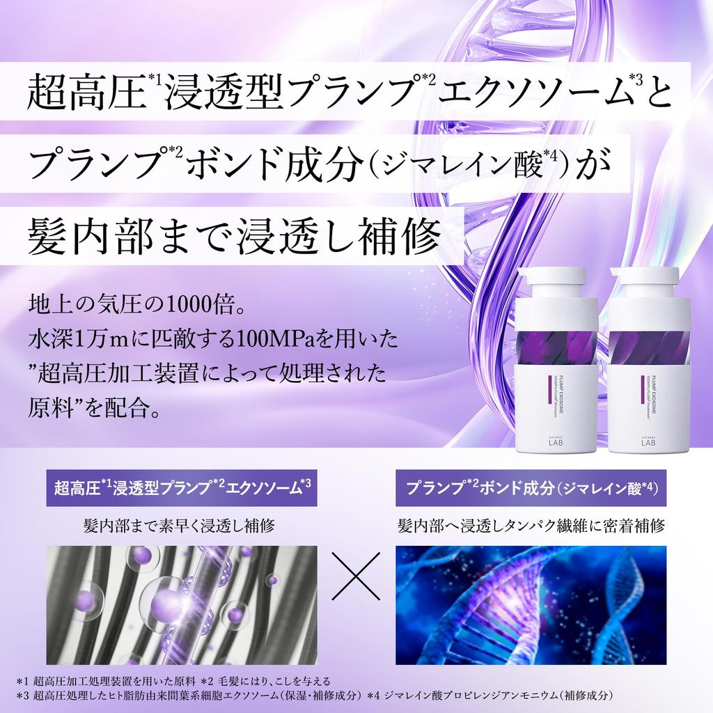 Набор шампуня и кондиционера unlabel EX Bounce с экзосомами*3 с ароматом лунной лаванды для блестящих, вьющихся, тонких и лишенных объема волос, по 400 мл каждый