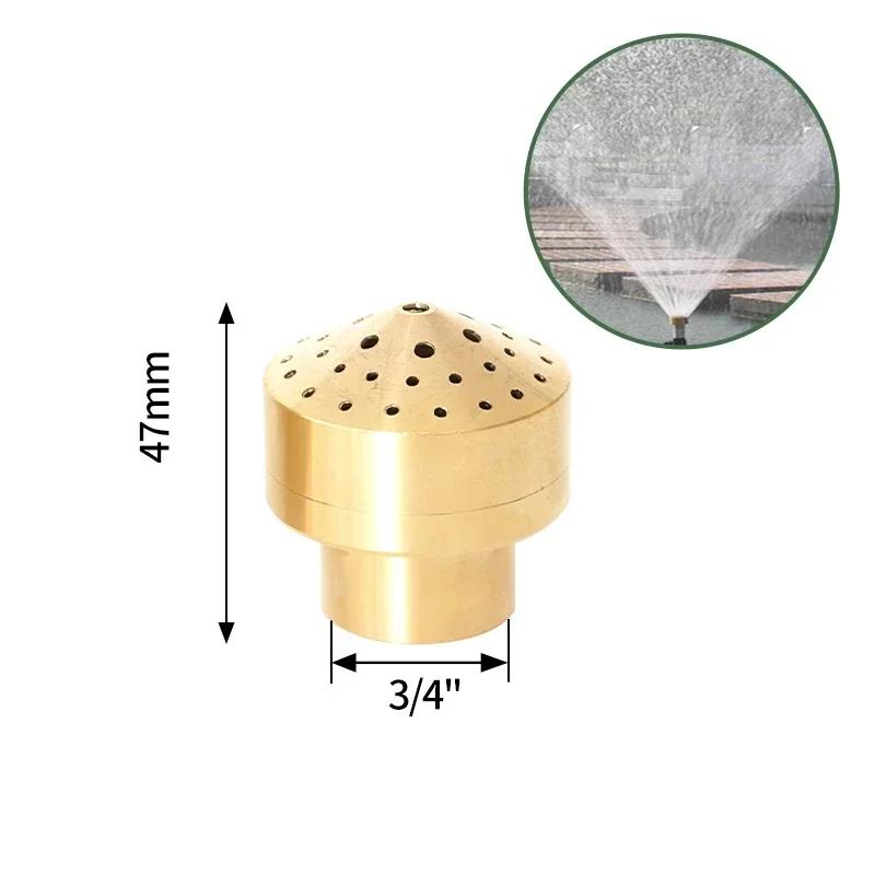 Декоративные фонтанные насадки для бассейна, латунная струя 1'', 1/2'', 3/4'', регулируемые разбрызгиватели для сада и пруда на открытом воздухе