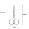 Round-Head Eyebrow & Nose Hair Trimming Scissors for Makeup, Beard, and Embroidery, Pointed Tip for Precision Beauty.