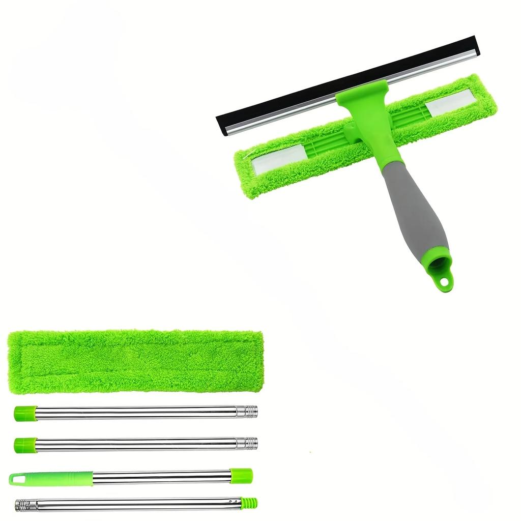 1set Household Windows Telescopic Glass Wiper Sponge Retractable Windshield Squeegee Cleaning Car Glass Door