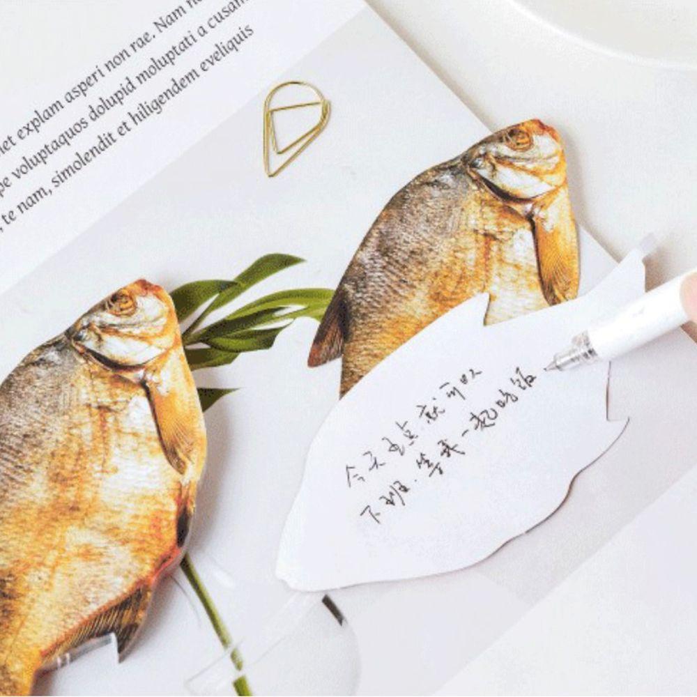 Gift Simulation Fish Meat Sticky Notes School Stationery Supplies Memo Pad Self-Adhesive Pads