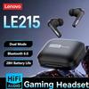 Оригинальные Bluetooth 6.0 наушники Lenovo LE215 Высококачественные беспроводные спортивные наушники Шумоподавление Длительное время работы Игровые наушники с микрофоном