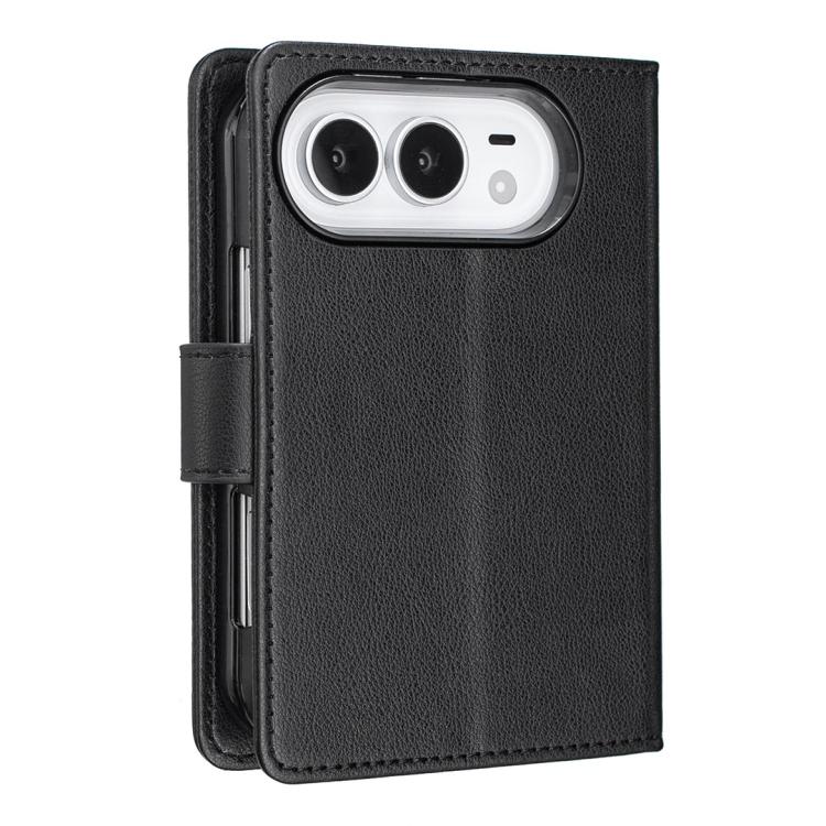 Litchi Texture RFID Anti-Theft PU Leather Wallet Phone Case For iPhone Duo
