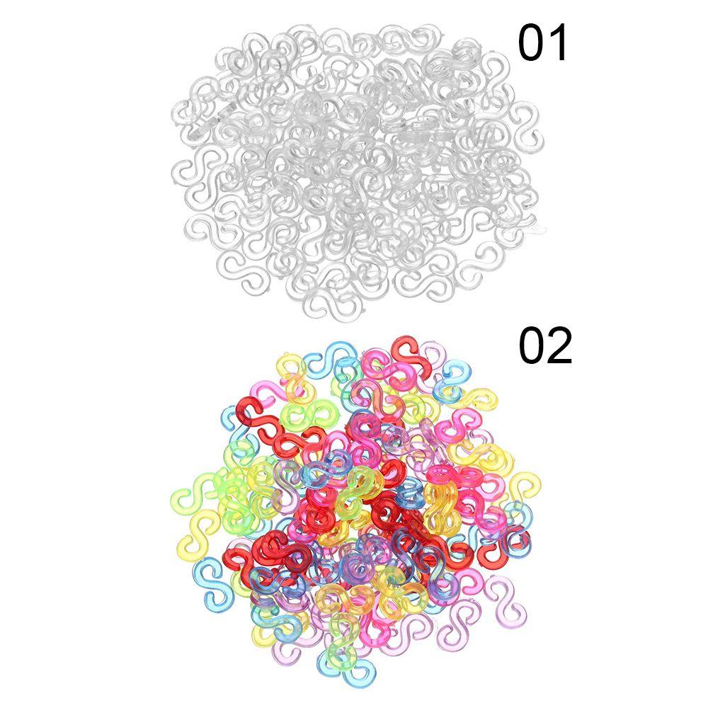 Bracelet Charms Necklace Clasp S Clips DIY Loom Bands Kit Jewelry Connectors Rubber Band Clips