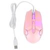 USB Mouse 4 Cool RGB Lighting DPI Adjustable Ergonomic Computer Supplies for PC Laptop6D Pink